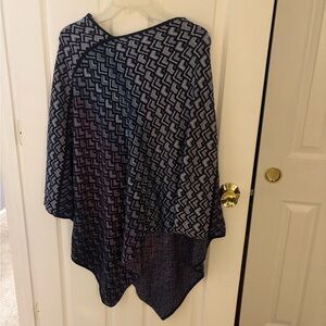 J Jill Geometric Patterned Poncho